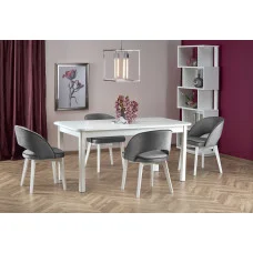 SLIDING TABLE FLORIAN, TABLE TOP - WHITE, LEGS - WHITE